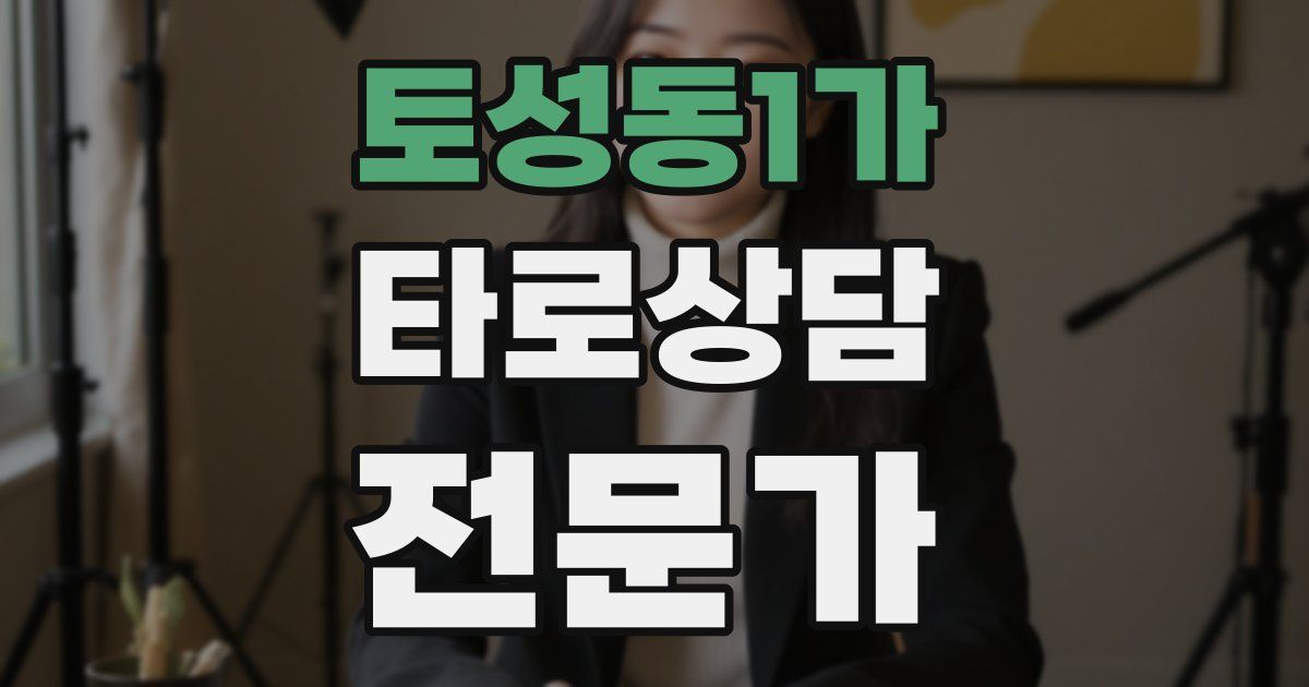 토성동1가 타로상담전문가 자격증