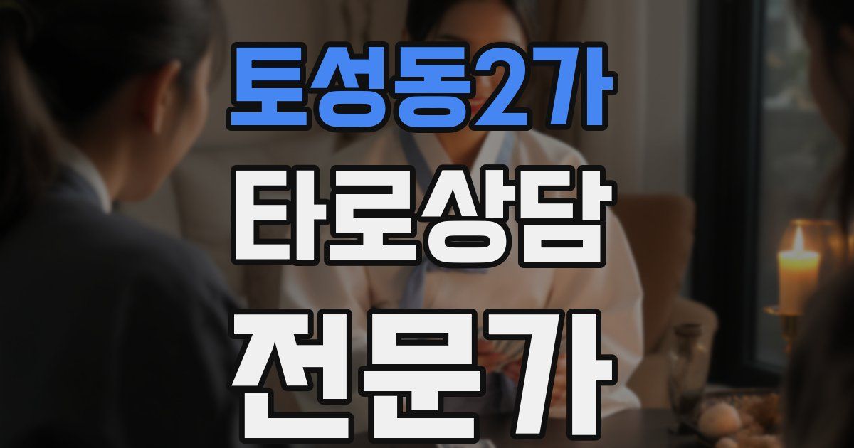 토성동2가 타로상담전문가 자격증