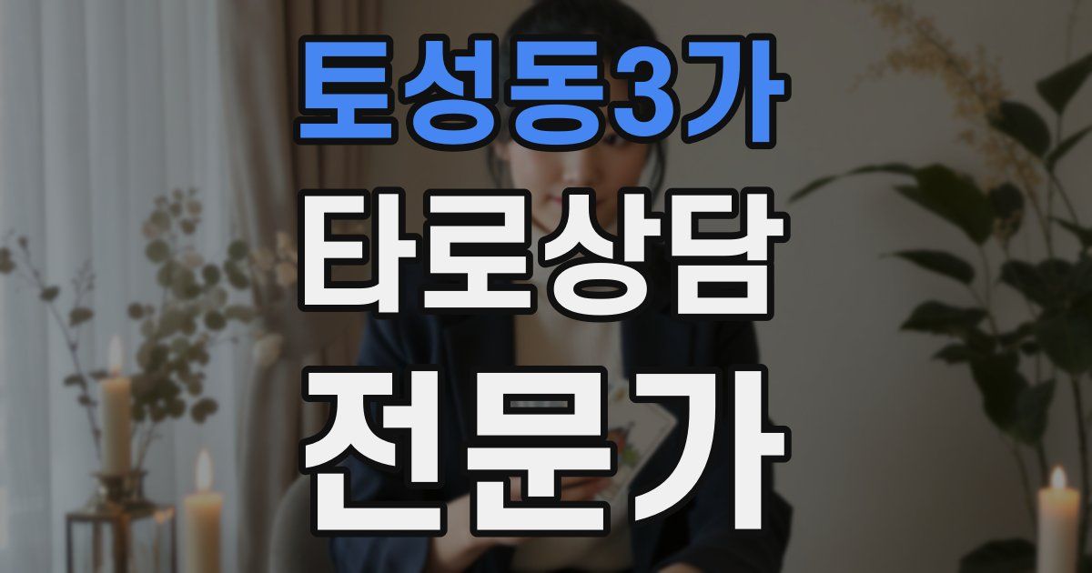 토성동3가 타로상담전문가 자격증