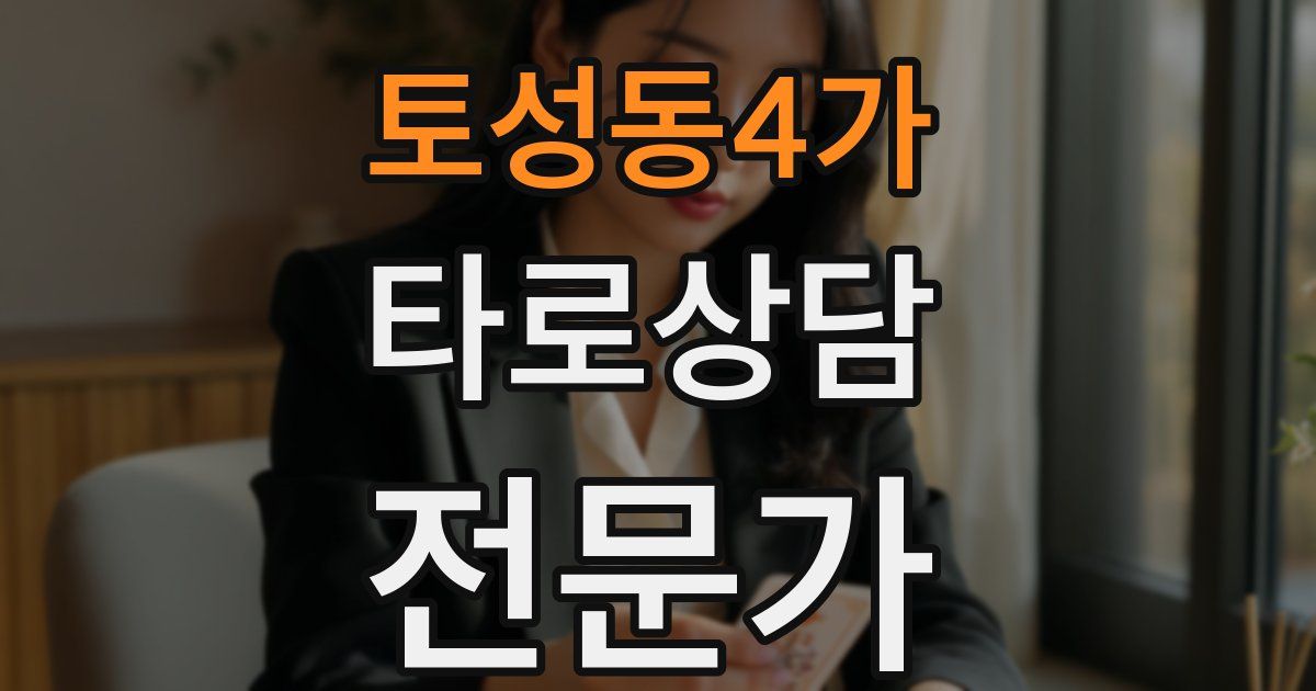 토성동4가 타로상담전문가 자격증