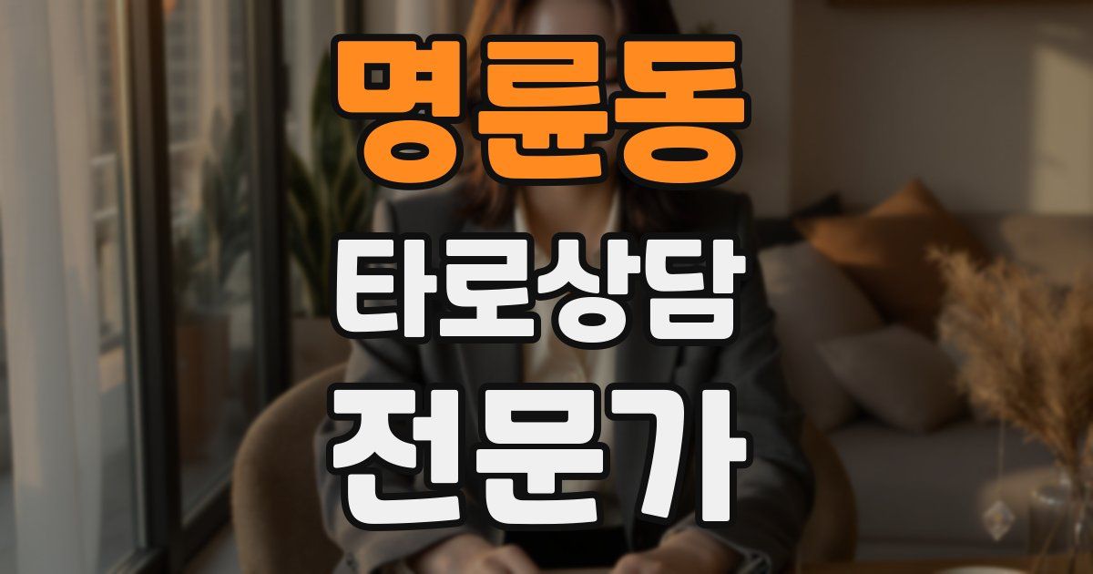 명륜동 타로상담전문가 자격증