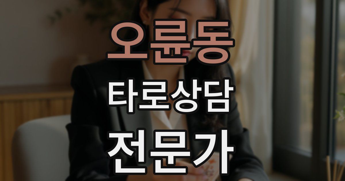 오륜동 타로상담전문가 자격증