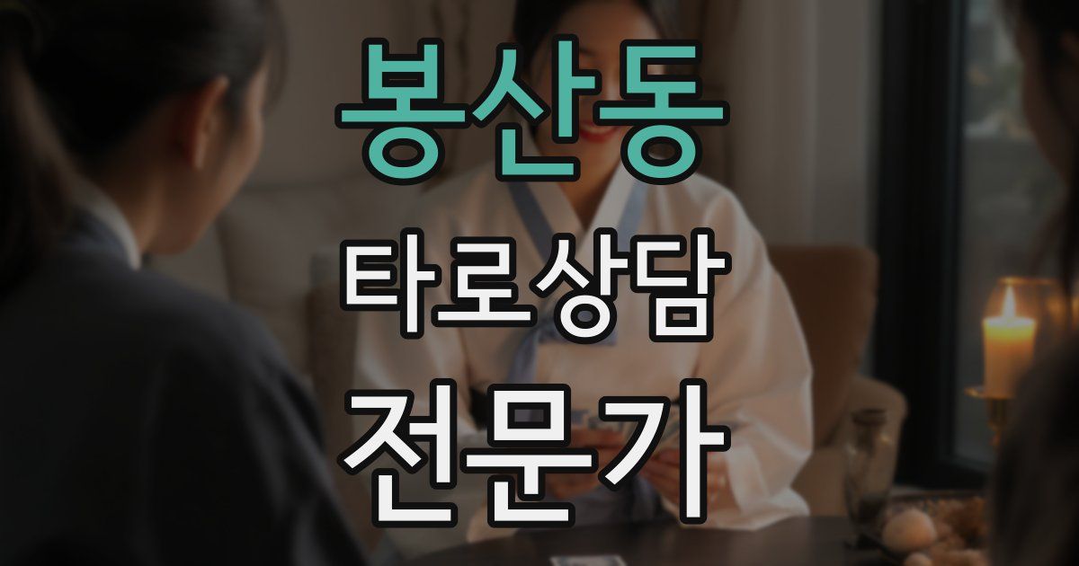 봉산동 타로상담전문가 자격증