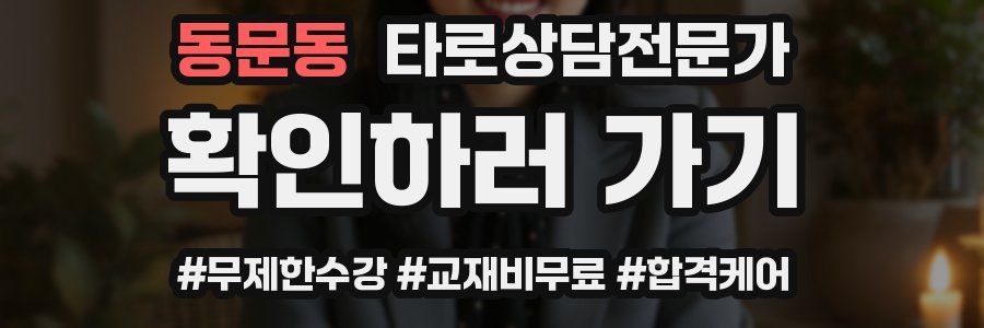 동문동 타로상담전문가 자격증