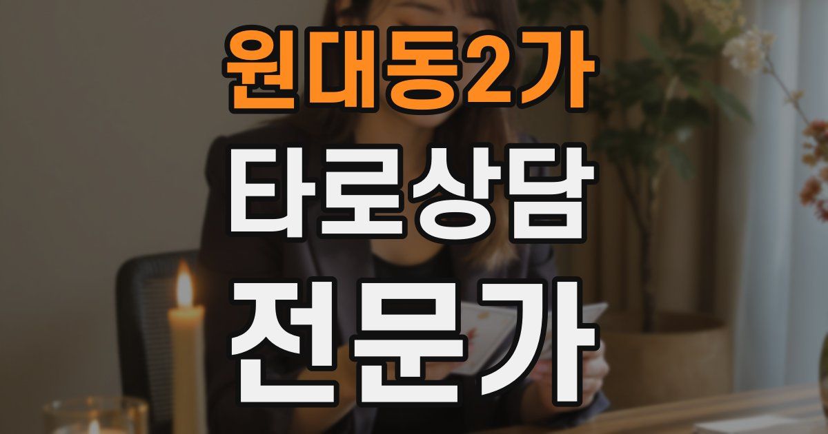 원대동2가 타로상담전문가 자격증