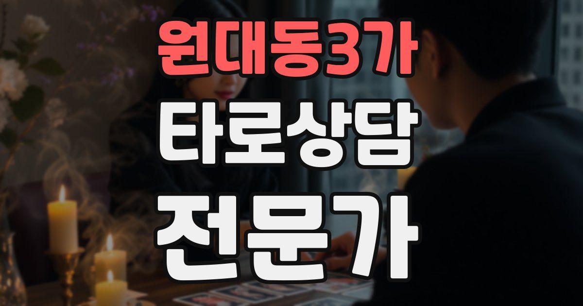 원대동3가 타로상담전문가 자격증