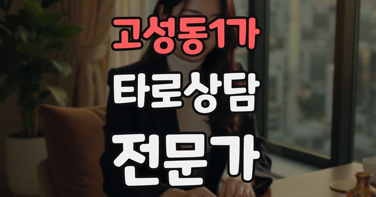 고성동1가 타로상담전문가 자격증