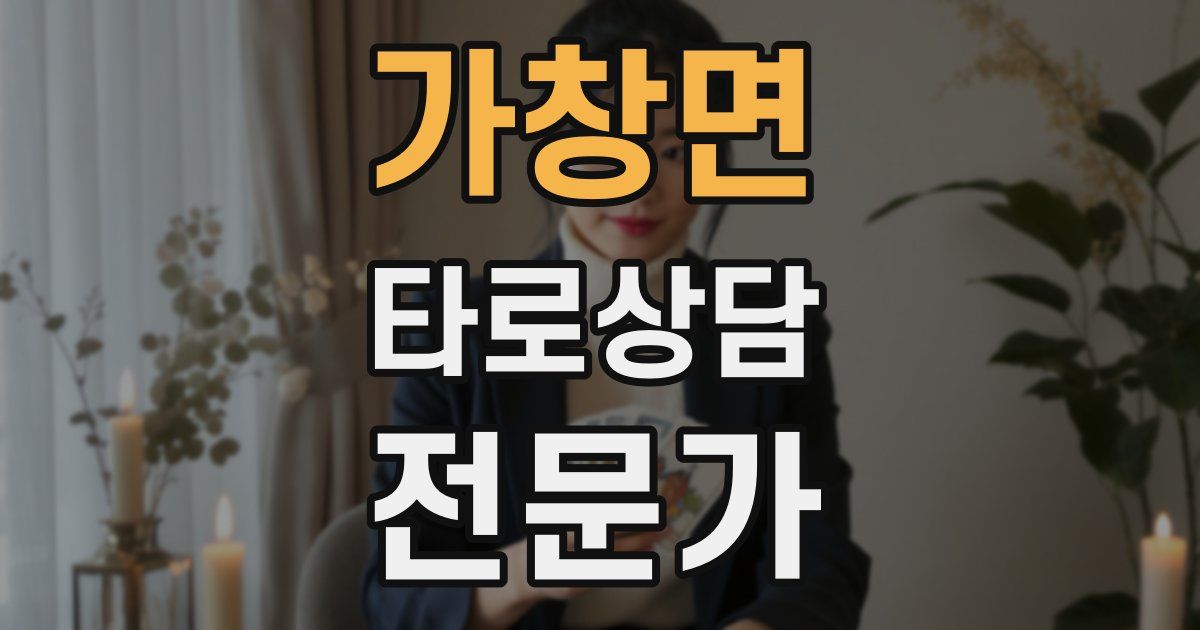가창면 타로상담전문가 자격증