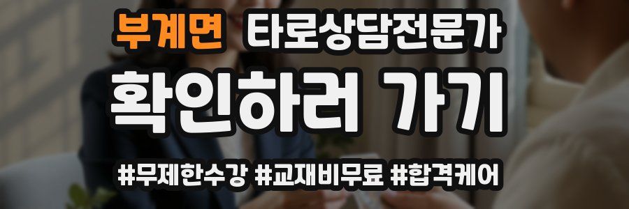 부계면 타로상담전문가 자격증