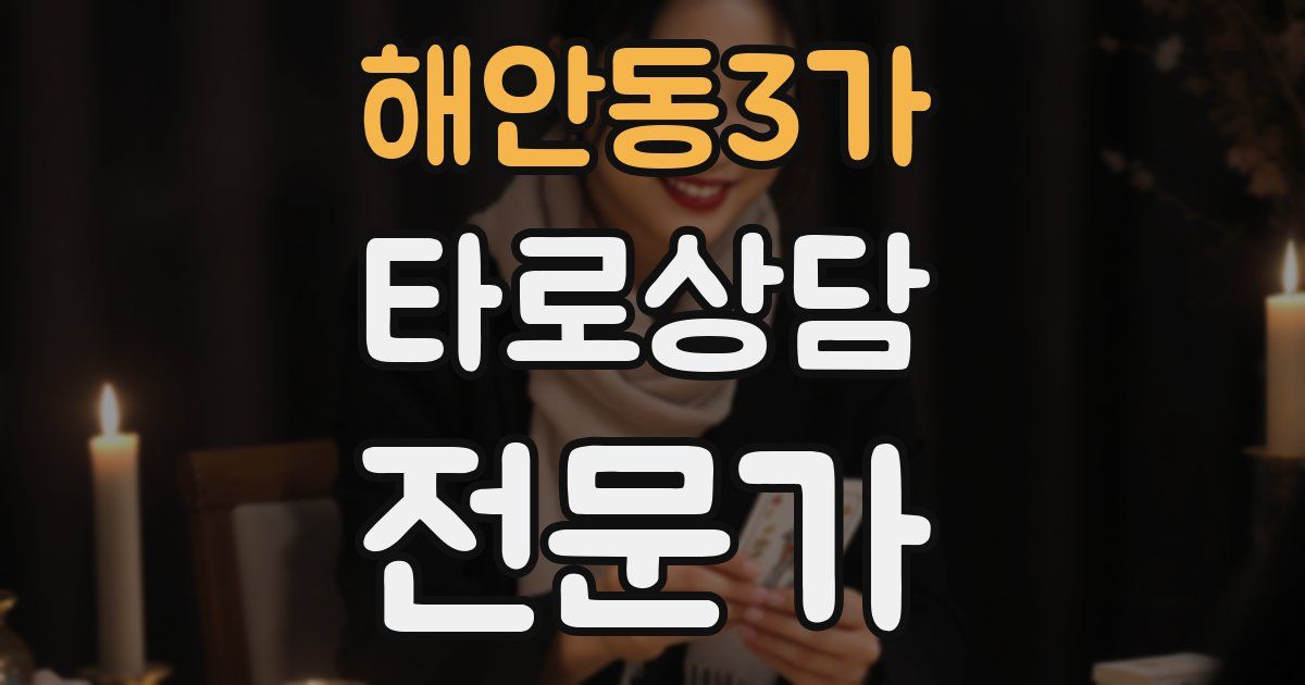 해안동3가 타로상담전문가 자격증