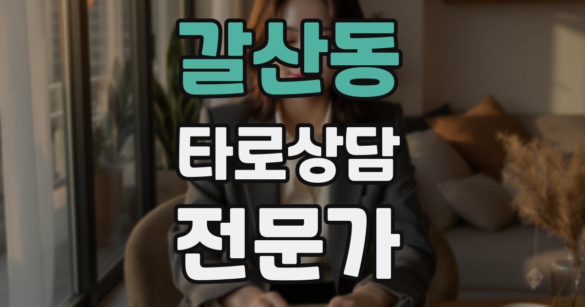 갈산동 타로상담전문가 자격증