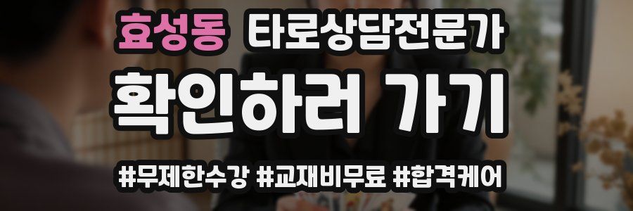 효성동 타로상담전문가 자격증