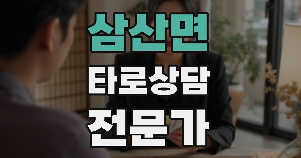 삼산면 타로상담전문가 자격증