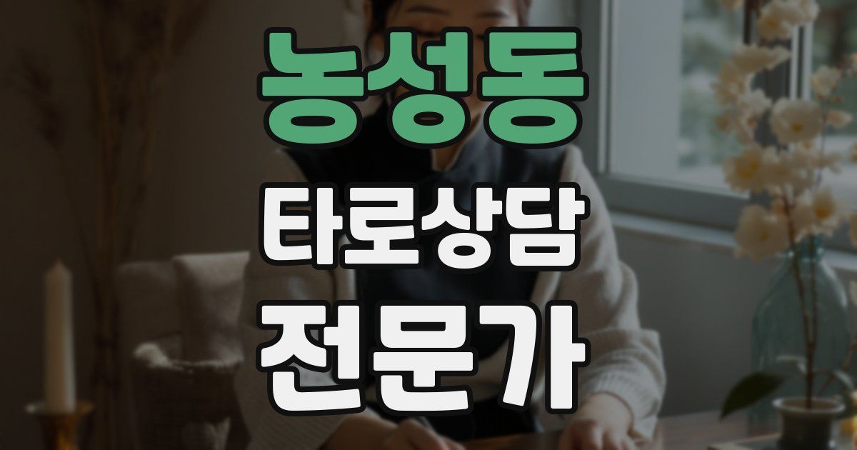 농성동 타로상담전문가 자격증