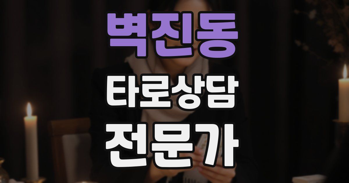 벽진동 타로상담전문가 자격증