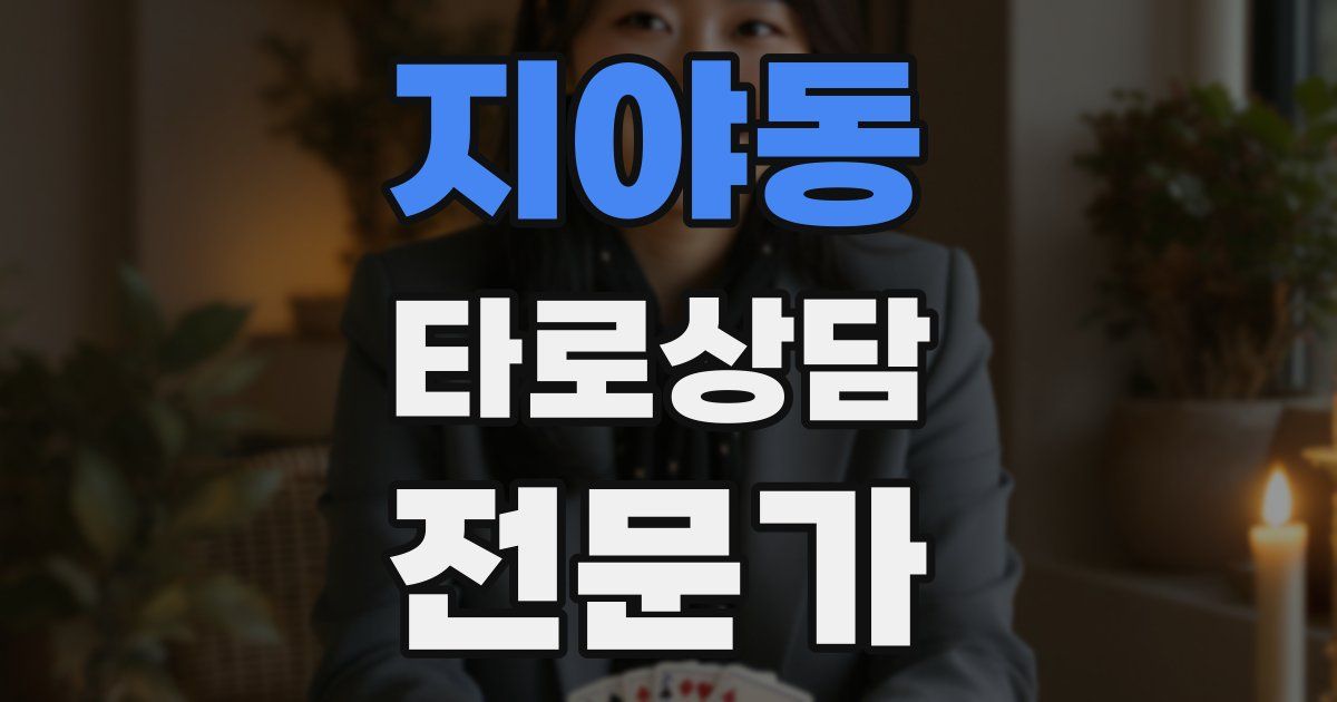 지야동 타로상담전문가 자격증