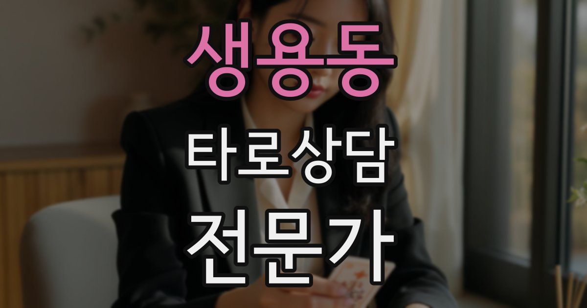 생용동 타로상담전문가 자격증