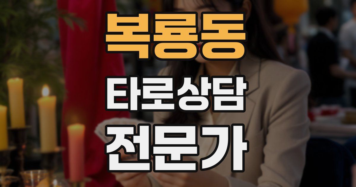 복룡동 타로상담전문가 자격증