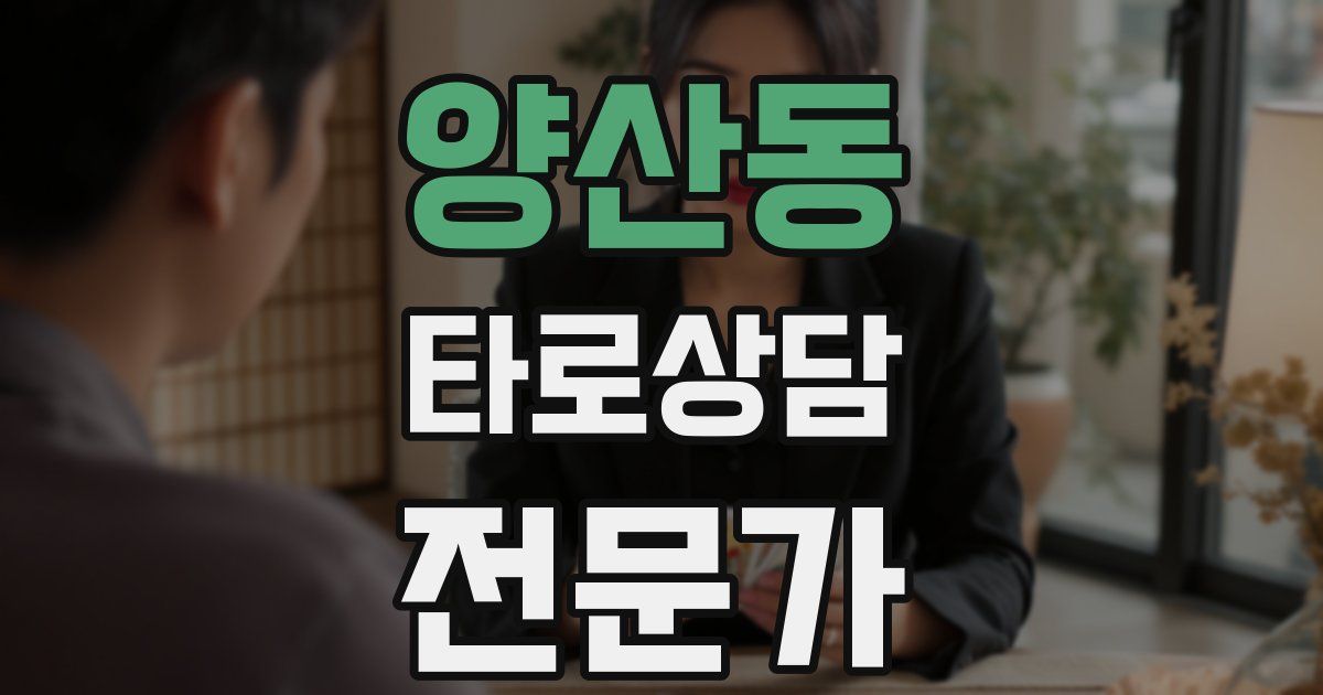 양산동 타로상담전문가 자격증