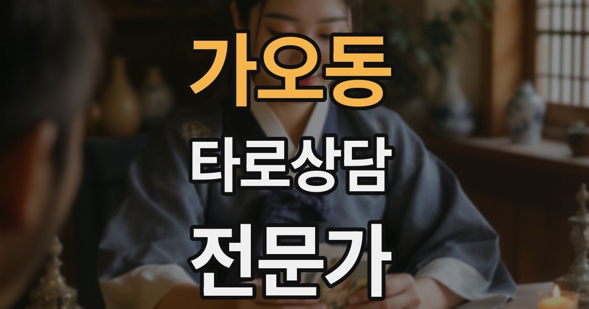 가오동 타로상담전문가 자격증