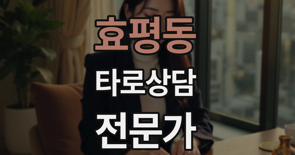 효평동 타로상담전문가 자격증