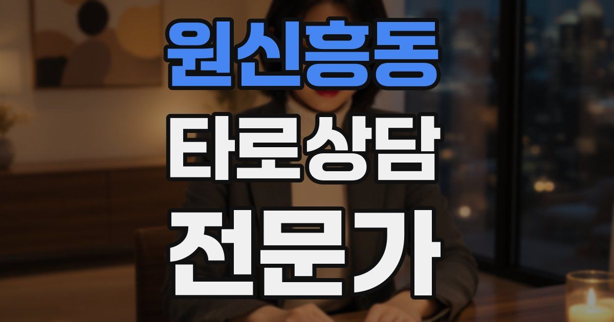 원신흥동 타로상담전문가 자격증