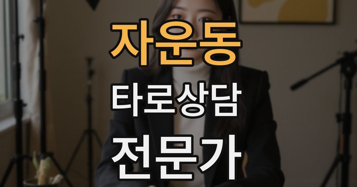 자운동 타로상담전문가 자격증