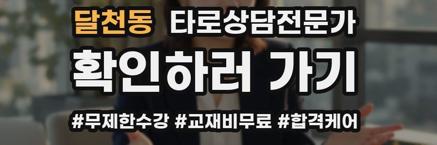 달천동 타로상담전문가 자격증