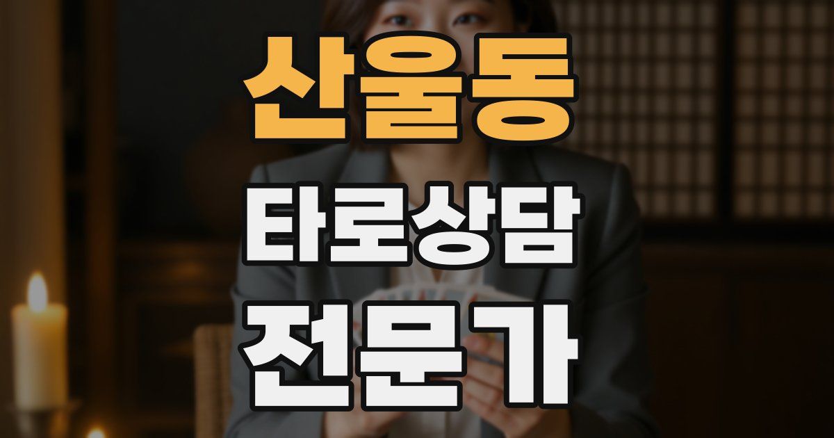 산울동 타로상담전문가 자격증
