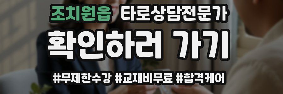 조치원읍 타로상담전문가 자격증