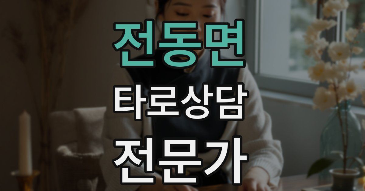 전동면 타로상담전문가 자격증