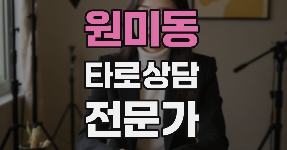 원미동 타로상담전문가 자격증
