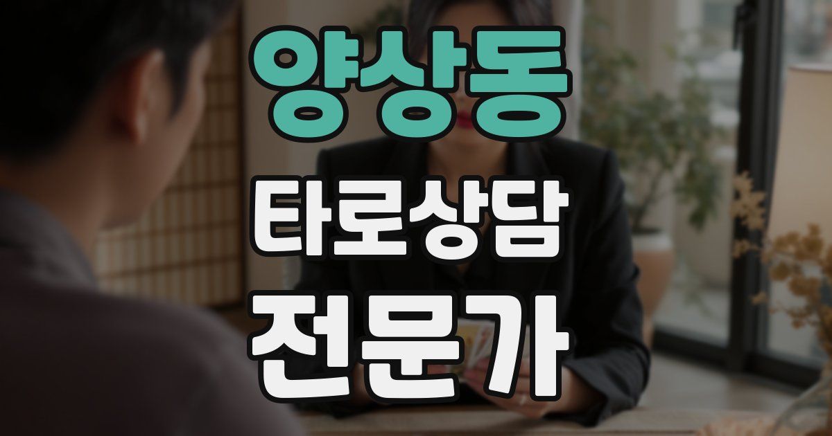 양상동 타로상담전문가 자격증