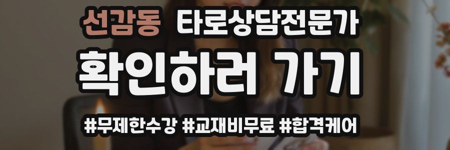 선감동 타로상담전문가 자격증