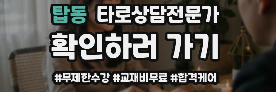 탑동 타로상담전문가 자격증