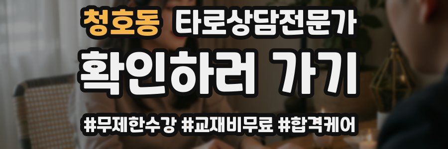 청호동 타로상담전문가 자격증