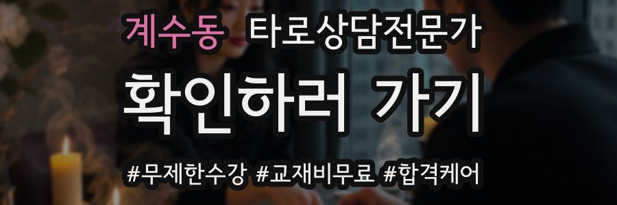 계수동 타로상담전문가 자격증