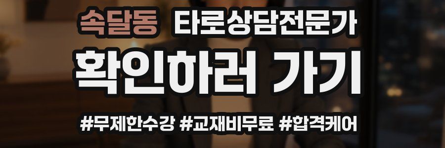 속달동 타로상담전문가 자격증