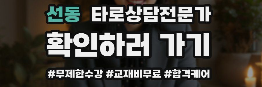 선동 타로상담전문가 자격증