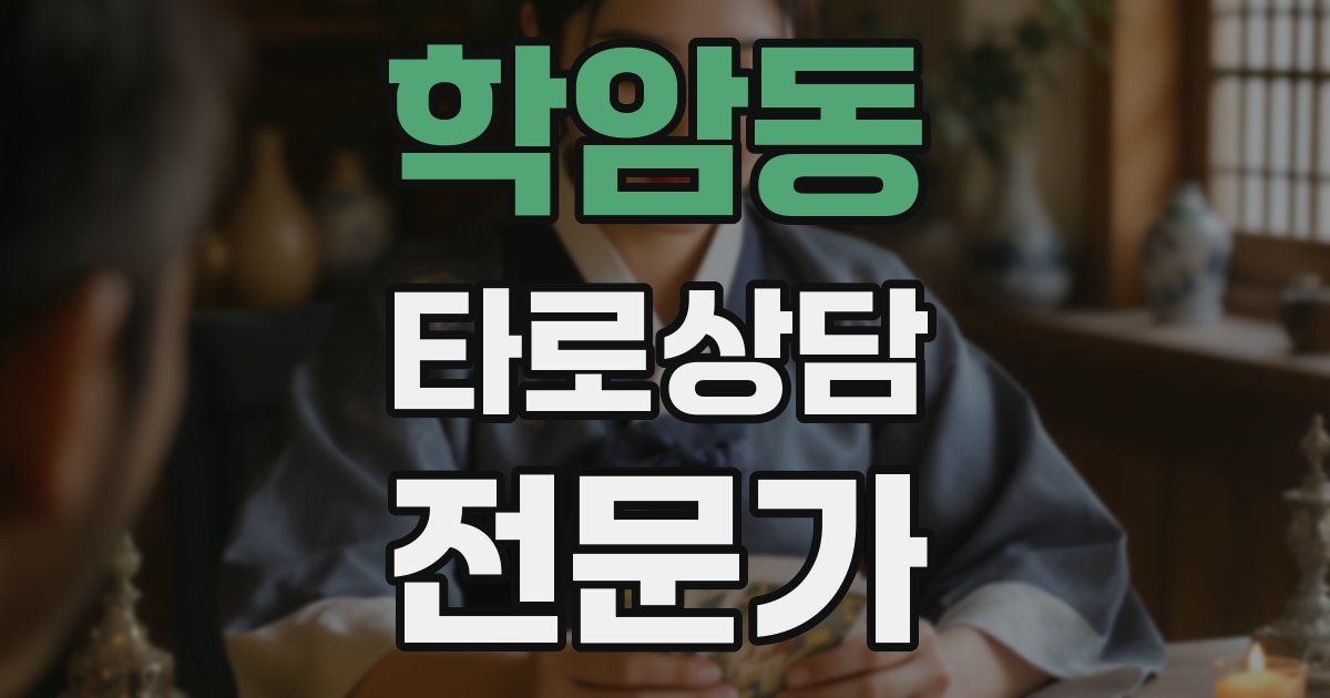 학암동 타로상담전문가 자격증