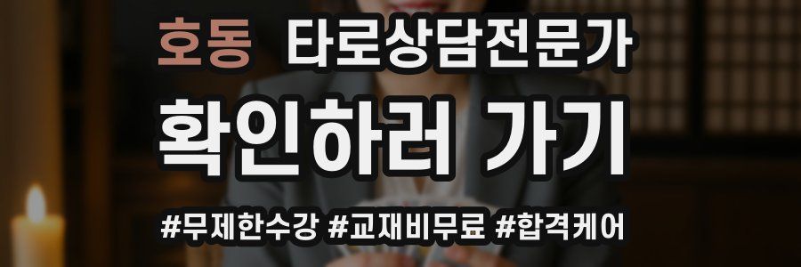 호동 타로상담전문가 자격증