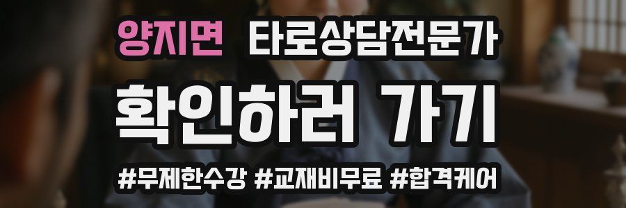 양지면 타로상담전문가 자격증