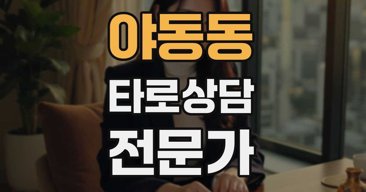 야동동 타로상담전문가 자격증
