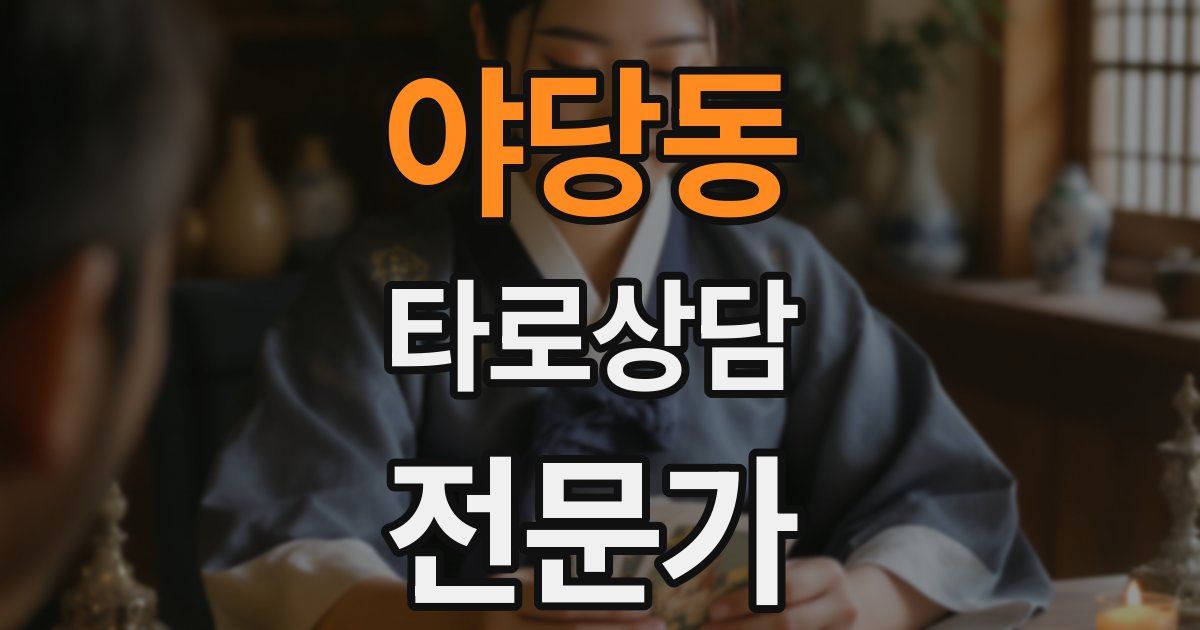 야당동 타로상담전문가 자격증
