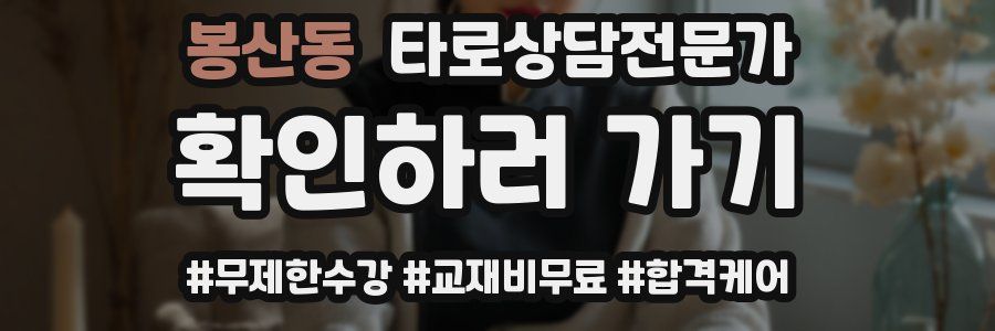 봉산동 타로상담전문가 자격증