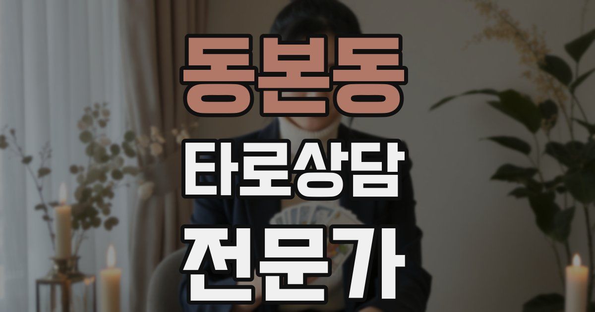 동본동 타로상담전문가 자격증