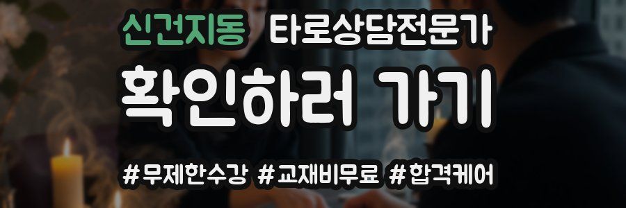 신건지동 타로상담전문가 자격증