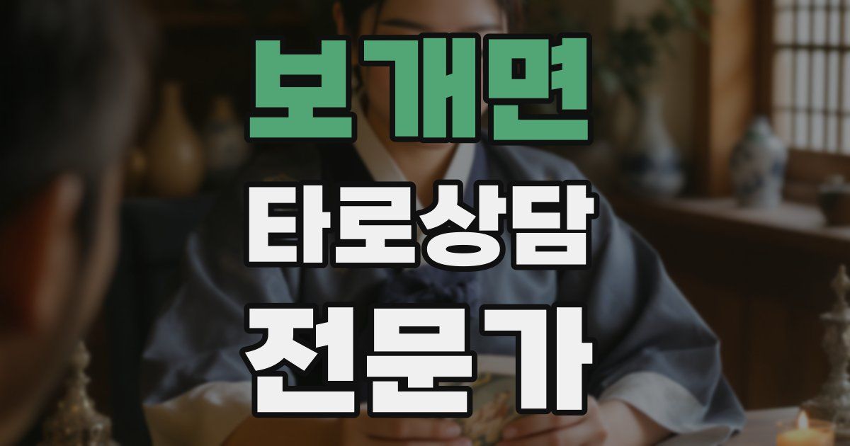 보개면 타로상담전문가 자격증