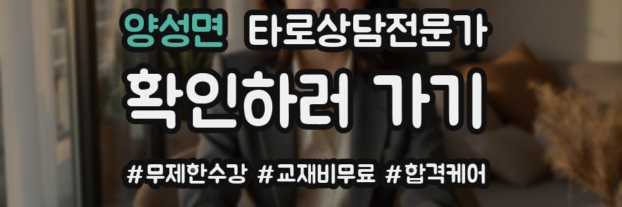 양성면 타로상담전문가 자격증