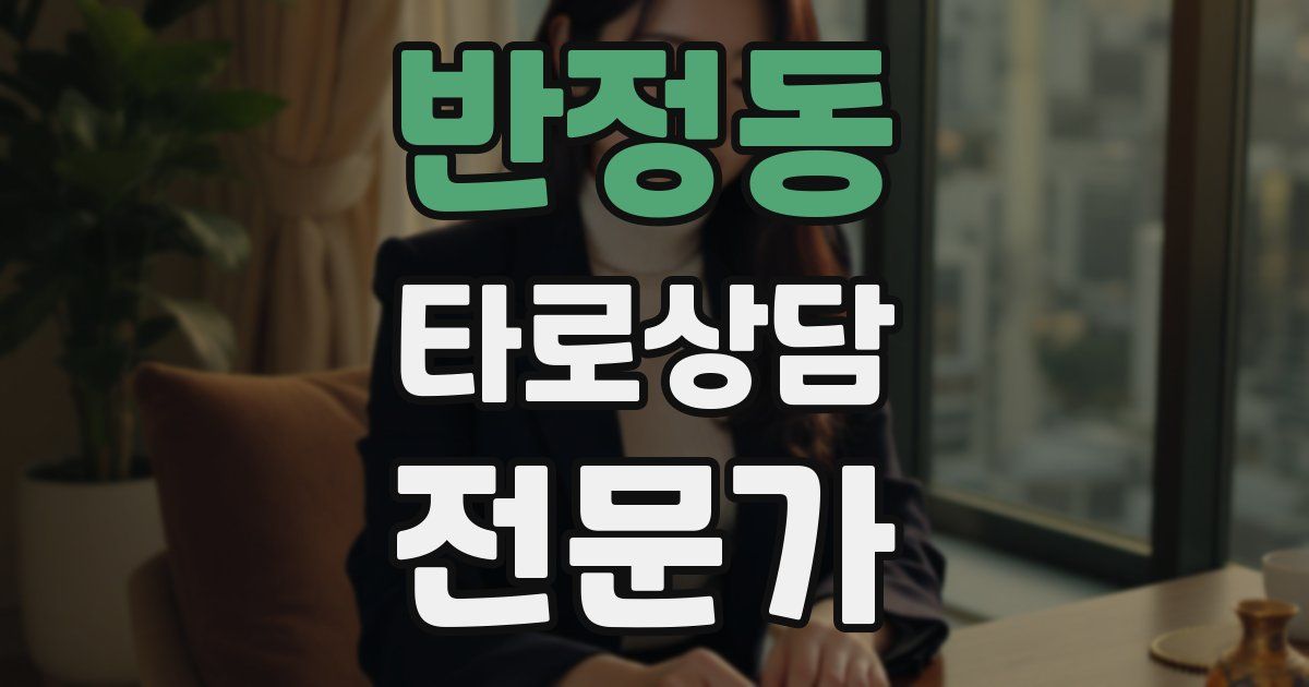 반정동 타로상담전문가 자격증